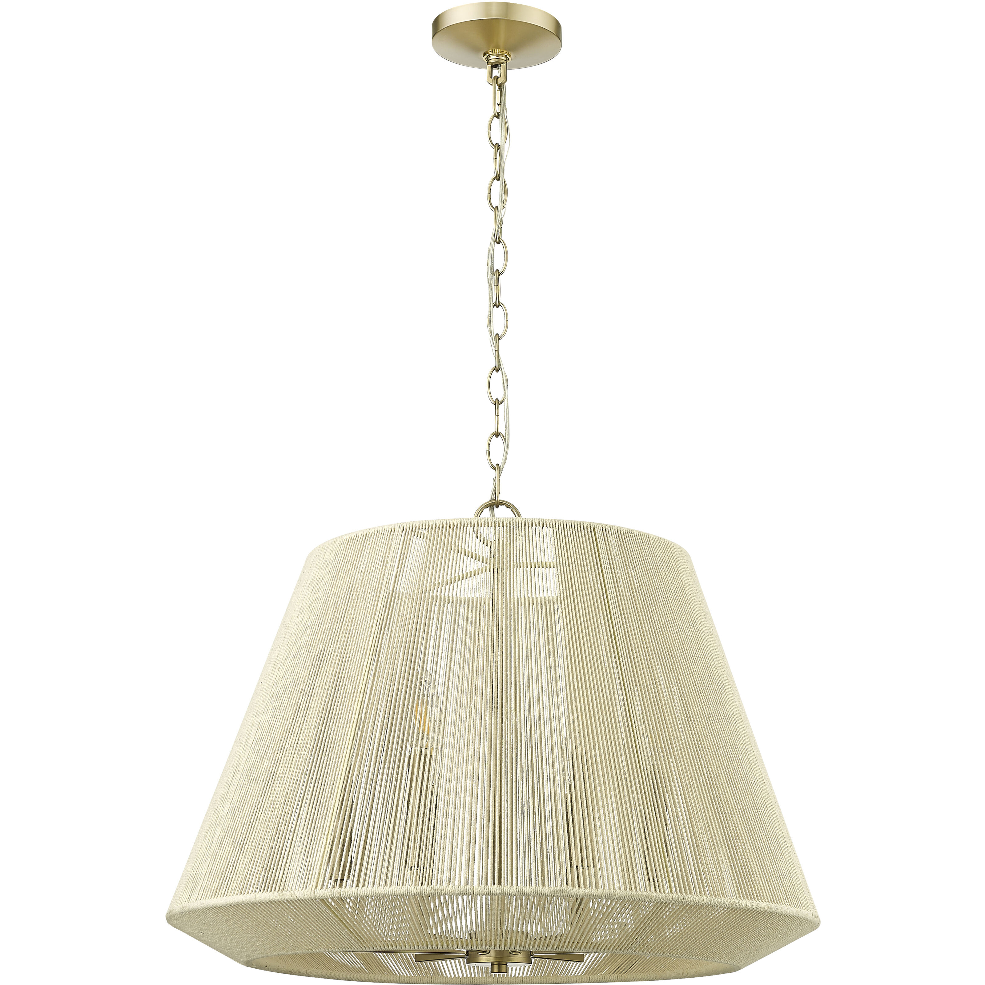 Sterling 6 Light 24.3 inch Modern Gold Pendant Ceiling Light